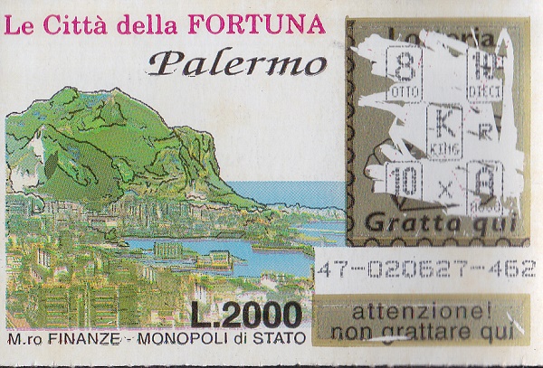 - PALERMO - lotto 47-462- (L-175)