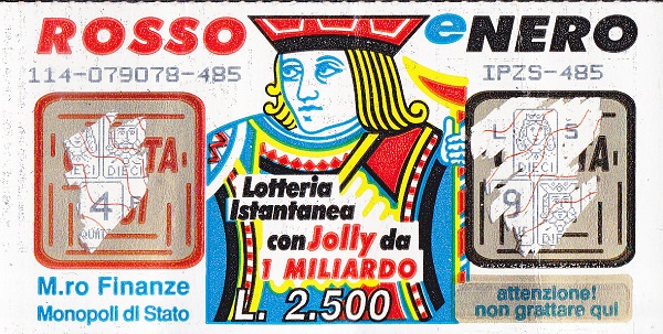 ROSSO e NERO (114-485) 114- Nu. Catalogo L-339