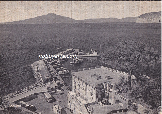 Sorrento (so-0058) Porto - Viaggiata 1957