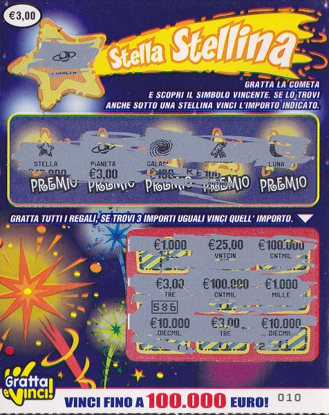 Stella Stellina (010)  0014- Nu. Catalogo 3-2 - (cv. 3,00)