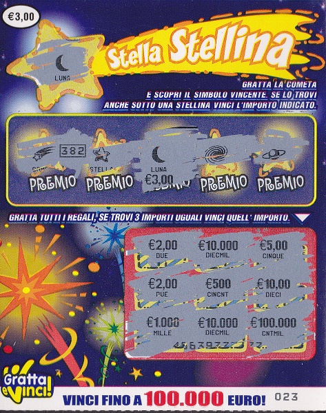 Stella Stellina (023)   0014- Nu. Catalogo 3-2 - (Cv di  3)